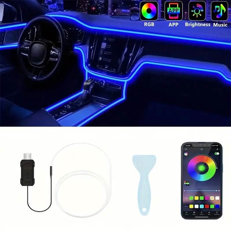 4.98 Meter Car Interior RGB LED Strip Lights