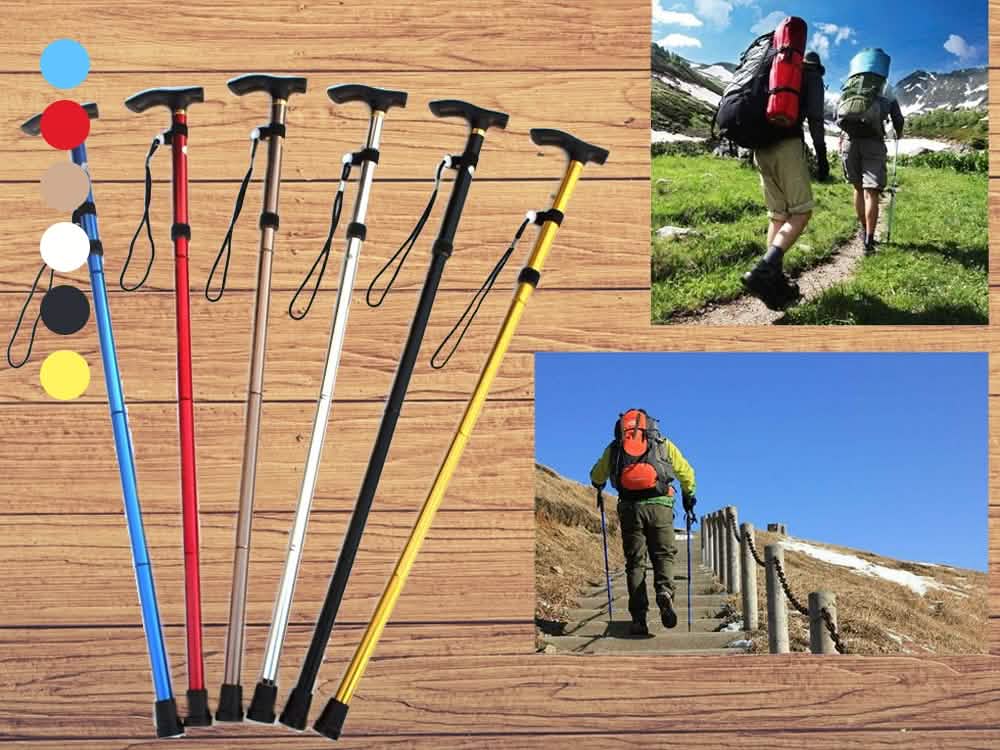 Portable Aluminum Folding Walking Travel Stick Cane