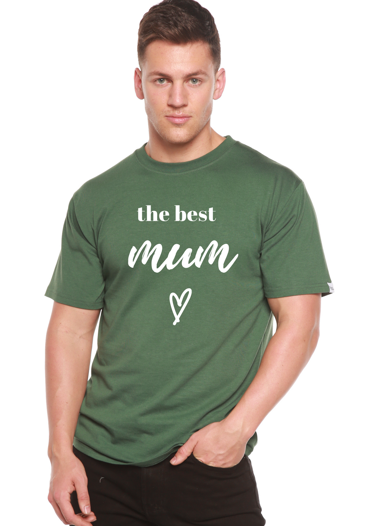 The Best Mum Unisex Bamboo Viscose/Organic Cotton Short Sleeve Graphic T-Shirt