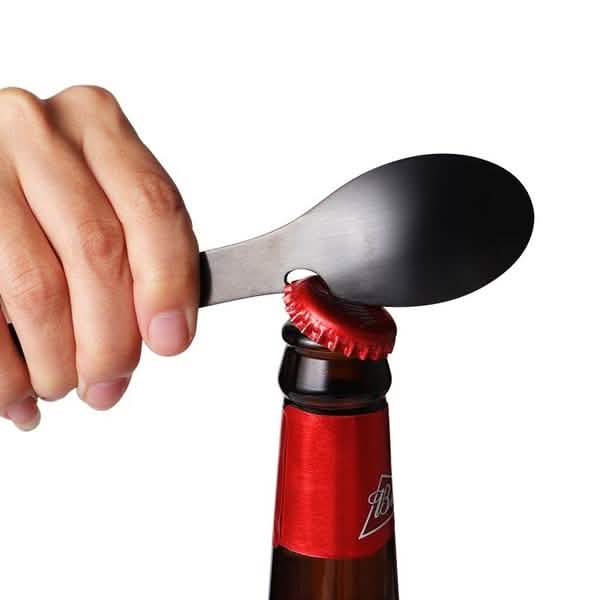 5-in-1 Multifunctional Stainless Steel Fork Knife Spoon Bottle Opener