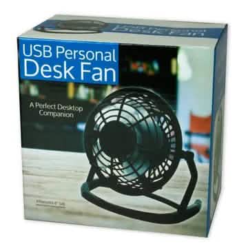 5-Inch USB Personal Desk Fan