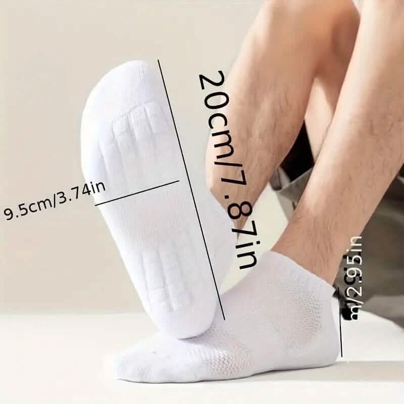 5-Pairs: Unisex Breathable Sports Ankle Socks