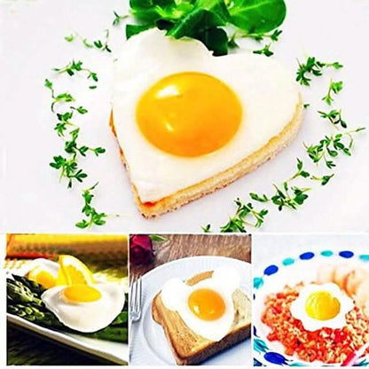 5-Pieces Set: Fried Egg Mold Pancake Rings Shaped