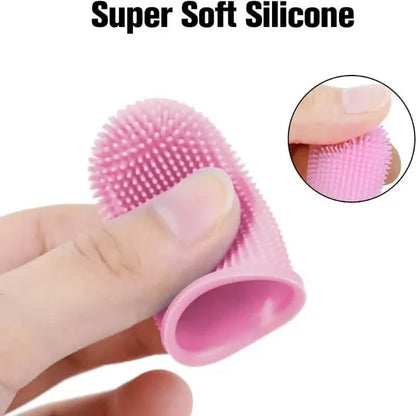 5-Pieces: Super Soft Pet Finger Toothbrush Teeth Cleaning Silicone Tooth Brush