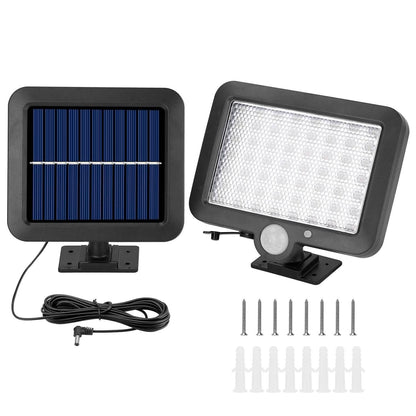 56 LEDs Outdoor Solar Security Flood Light