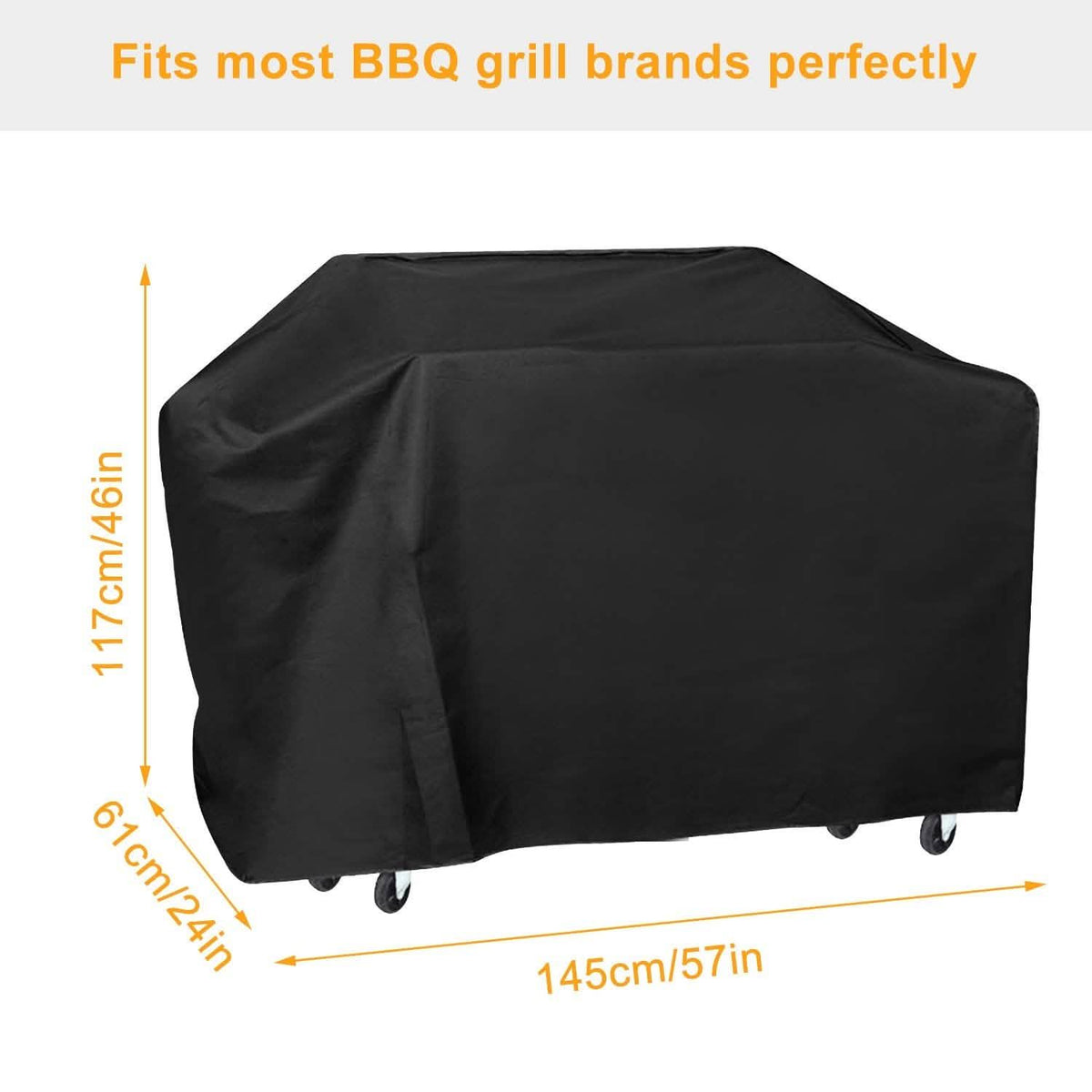 57-Inch Weather Resistant Barbecue Grill Cover
