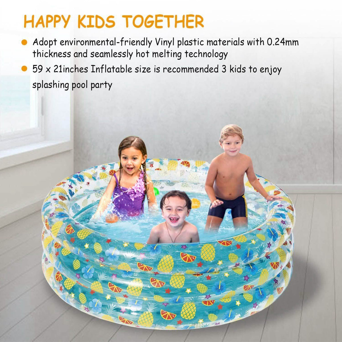 59x21" Inflatable Swimming Pool