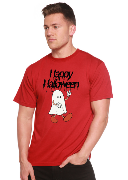 Happy Halloween Men's Bamboo Viscose/Organic Cotton Short Sleeve Graphic T-Shirt