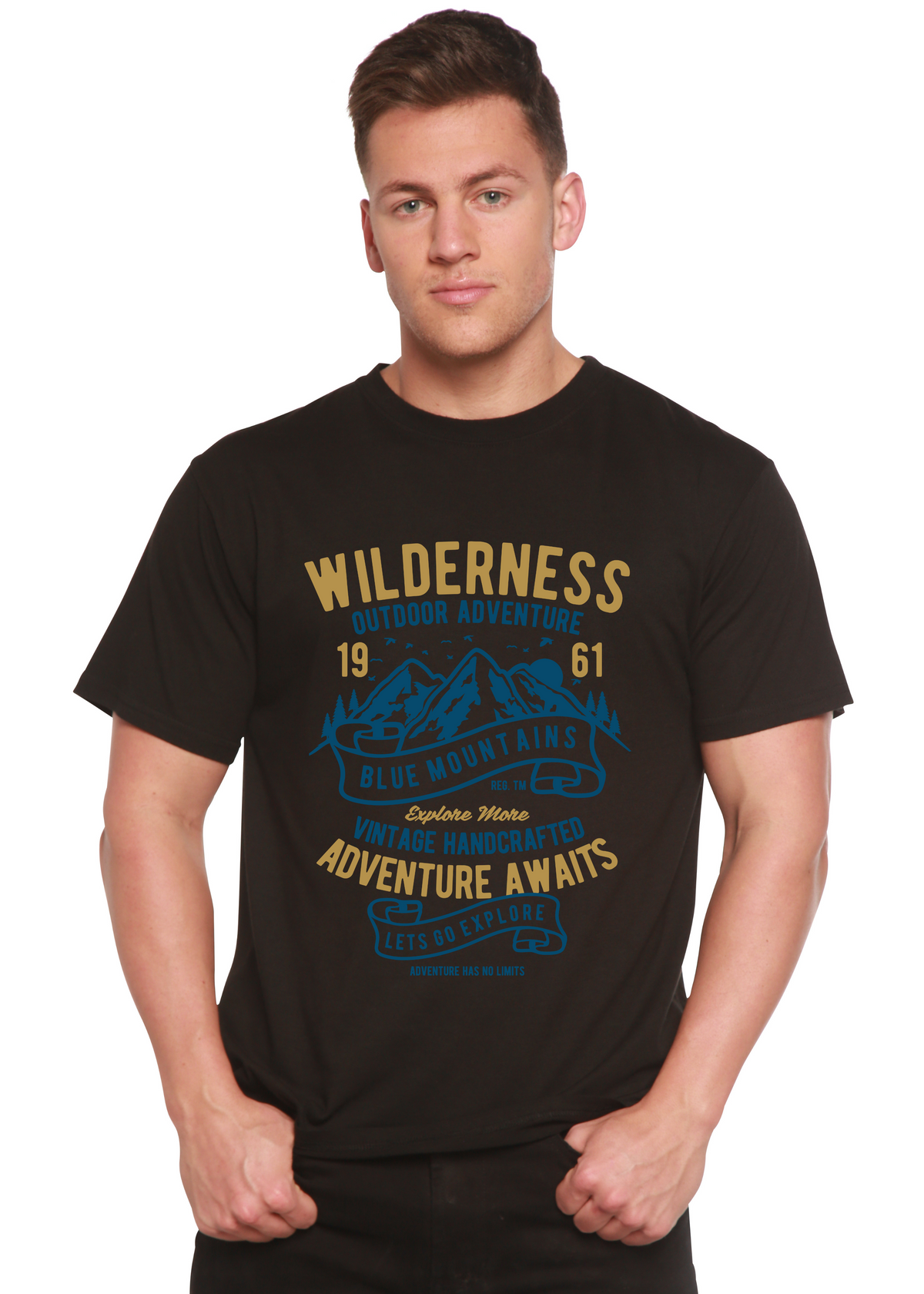 Wilderness Spun Bamboo® Men's Bamboo Viscose/Organic Cotton Short Sleeve Graphic T-Shirt