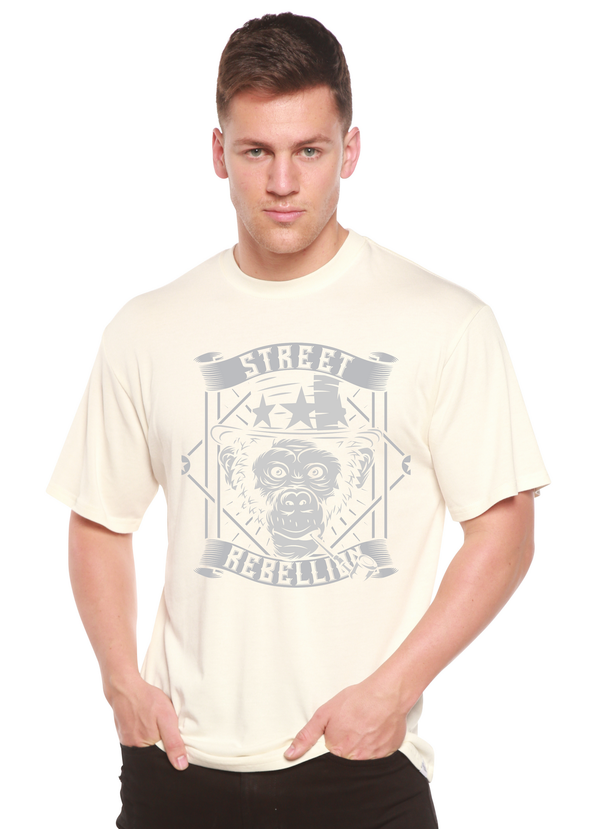 Street Men's Bamboo Viscose/Organic Cotton Short Sleeve Graphic T-Shirt