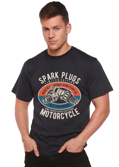 Spark Plugs Spun Bamboo® Men's Bamboo Viscose/Organic Cotton Short Sleeve Graphic T-Shirt