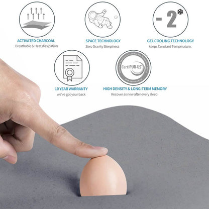 6 Inch Mattresses with Gel Cooling & Space Technology