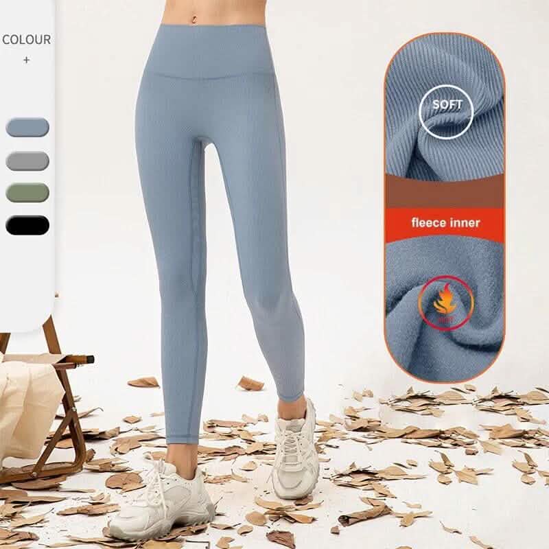 6-Pack: Hot Women’s Fleece Lined Leggings High Waist Soft Stretchy Warm Leggings