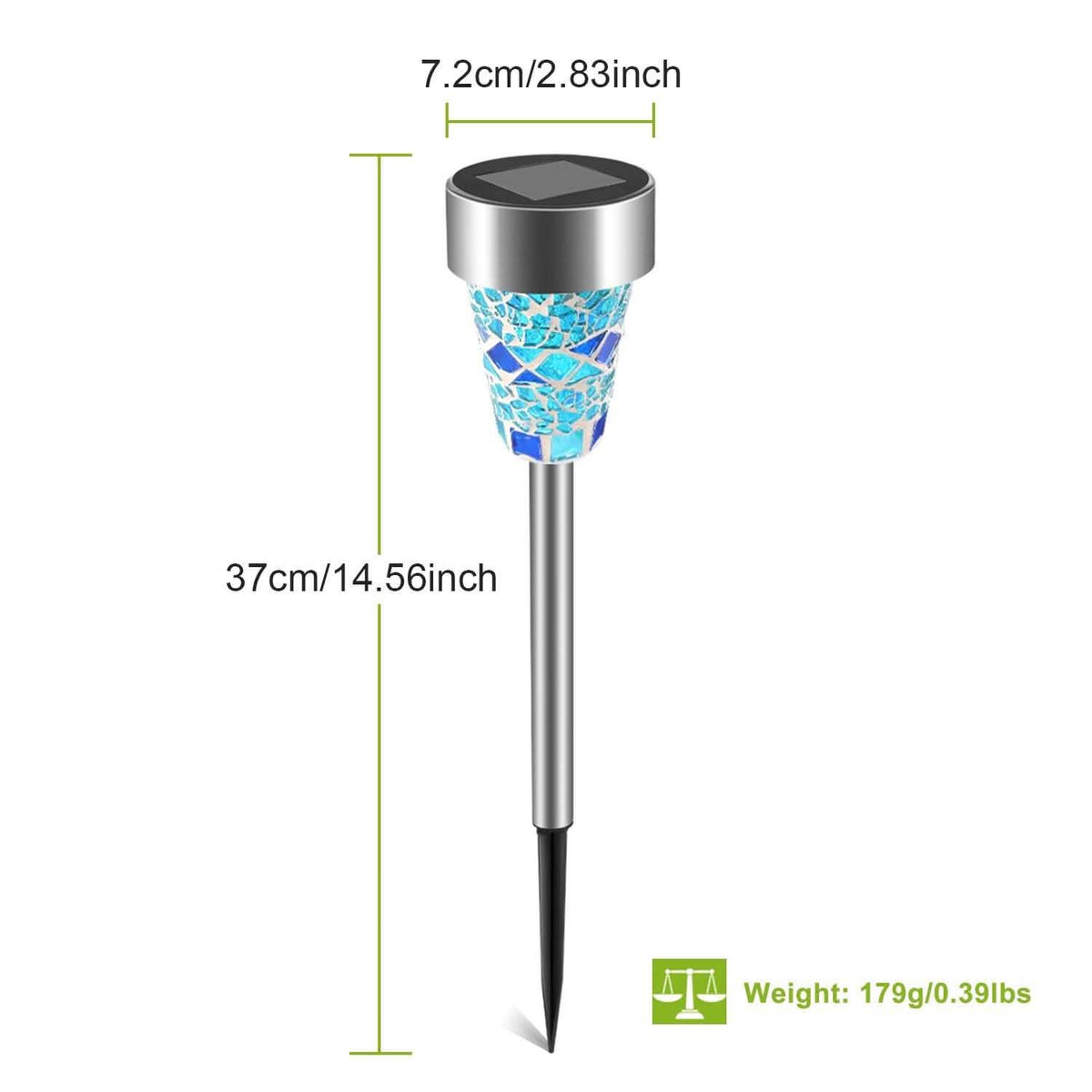 6-Pack: Solar Garden Lights IP44 Water Resistant