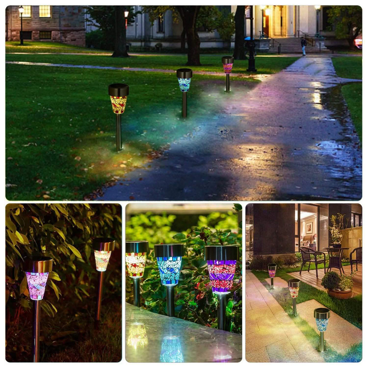 6-Pack: Solar Garden Lights IP44 Water Resistant