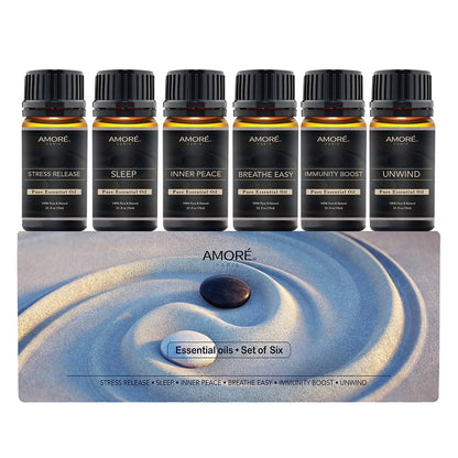 6-Pack: Well-Being Yoga Aromatherapy Essential Oil Gift Set