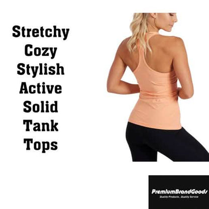 6-Pack: Women's Solid Smooth Assorted Tank Tops