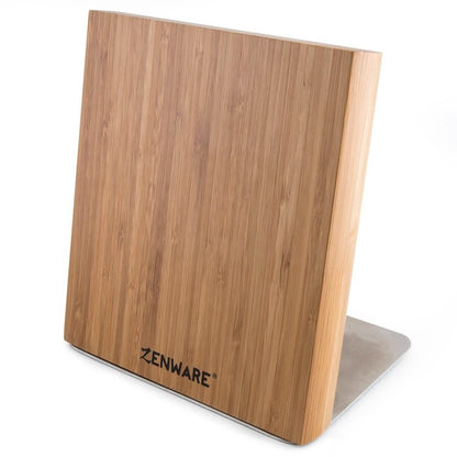 6-Piece: Zenware German Stainless Steel Kitchen Knives Set with Bamboo Magnetic Block