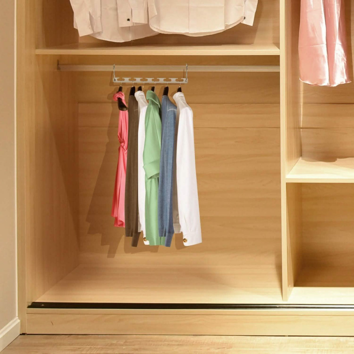 6-Pieces: Space Saving Clothes Hanger