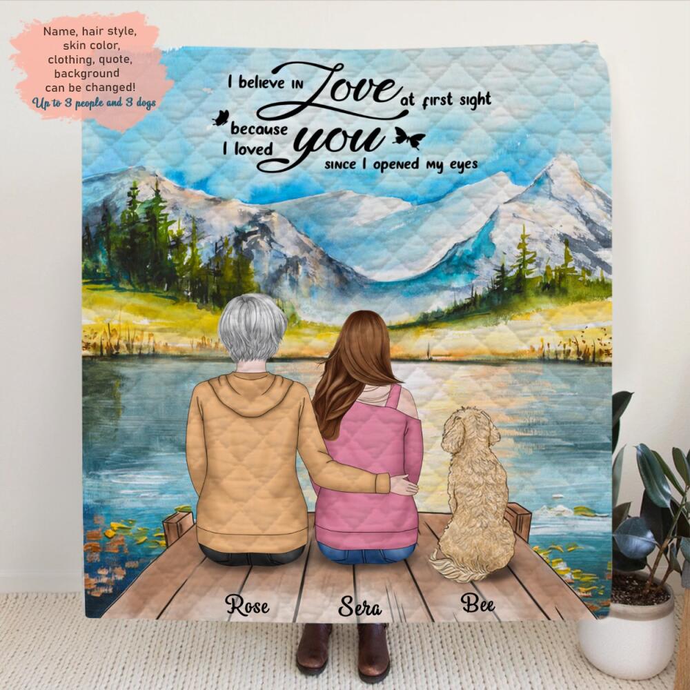 Personalized Mother & Daughter Blanket - Mother's Day Gift Idea For Mom - The Love Between A Mother & Daughter Is Forever
