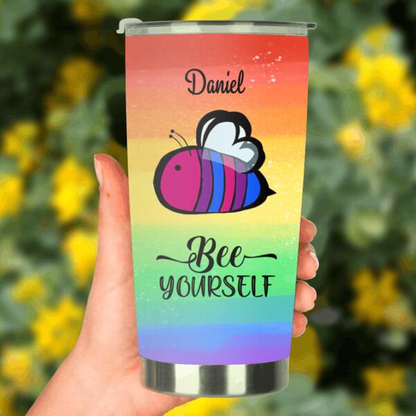 Personalized Bee Tumbler Gift For LGBT - Bee Yourself - DBHOL1