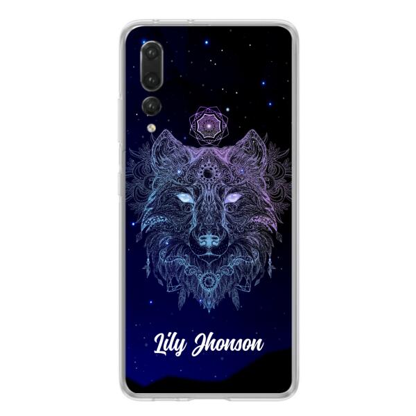 Personalized Wolf Mandala Phone Case - Best Gift For Wolf Lover's - Case For Huawei and Oppo - TOMO90