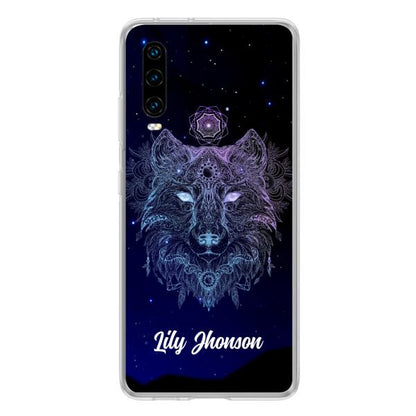 Personalized Wolf Mandala Phone Case - Best Gift For Wolf Lover's - Case For Huawei and Oppo - TOMO90