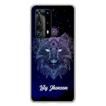 Personalized Wolf Mandala Phone Case - Best Gift For Wolf Lover's - Case For Huawei and Oppo - TOMO90