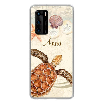 Personalized Sea Turtle Phone Case - Best Gift For Turtle Lover's - Case For Huawei and Oppo - DTJ0EN