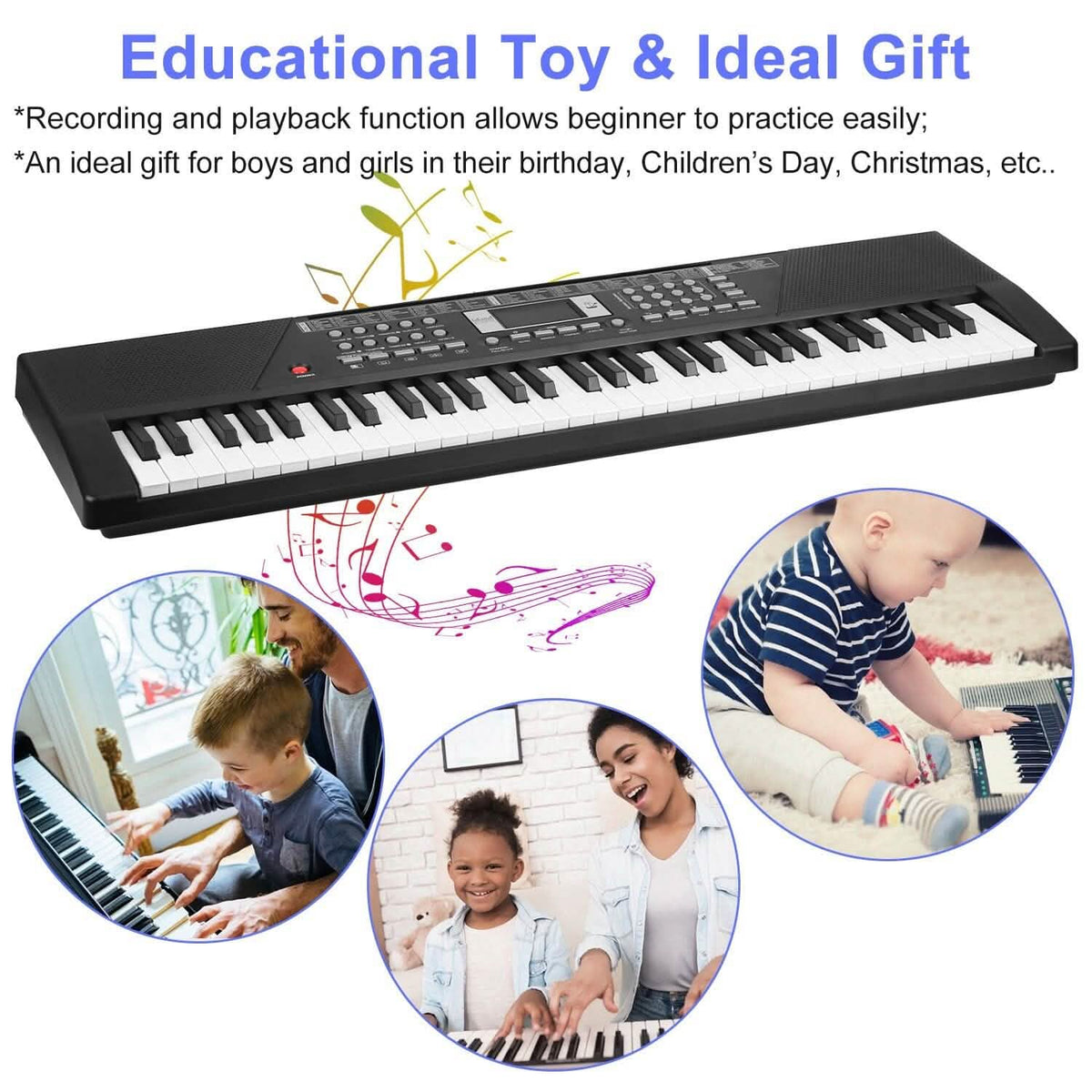 61 Keys Digital Music Keyboard Electronic Piano