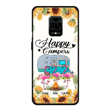 Personalized Camping Flamingo Phone Case - Happy Campers - For Xiaomi, Oppo And Huawei Phone Case - JLDWNZ