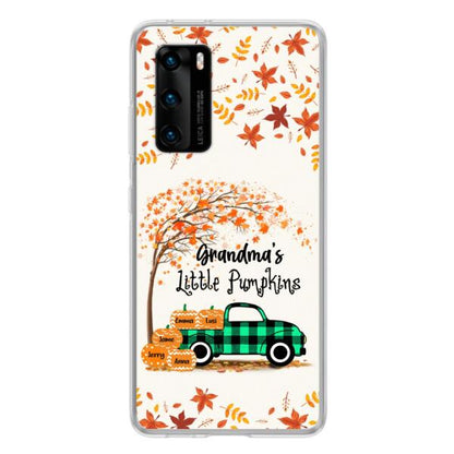 Personalized Autumn Grandma's Pumpkins Phone Case - Gift For Grandma - Grandma's Little Pumpkins - Case For Xiaomi, Oppo And Huawei