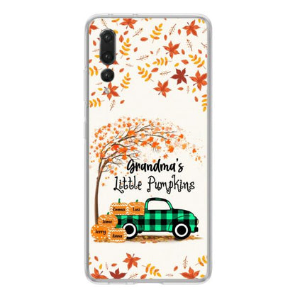 Personalized Autumn Grandma's Pumpkins Phone Case - Gift For Grandma - Grandma's Little Pumpkins - Case For Xiaomi, Oppo And Huawei