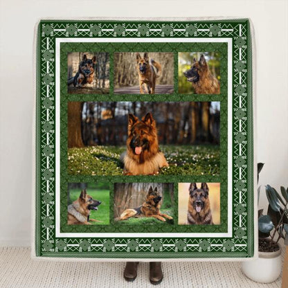 Personalized Photo Collage Dog/Cat Quilt/Fleece Blanket - Best Gift For Dog/Cat Lover