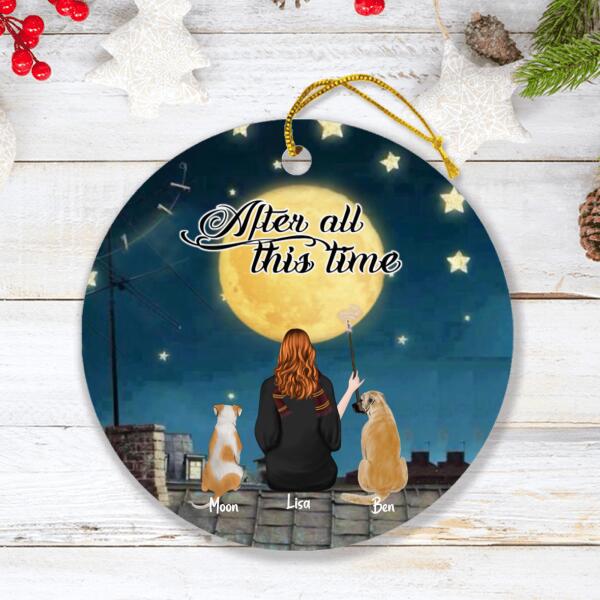 Personalized Witch Ornament - Up to 7 Dogs - Gift For Dog Lover - After All This Time