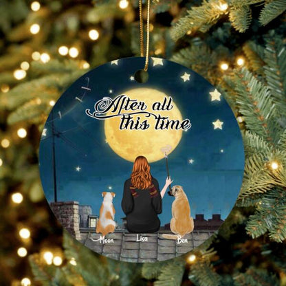Personalized Witch Ornament - Up to 7 Dogs - Gift For Dog Lover - After All This Time