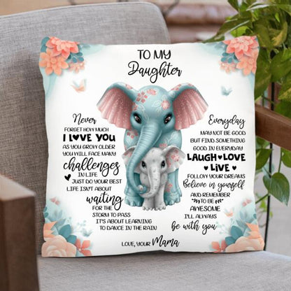 Personalized To My Daughter/Granddaughter Quilt/Fleece Blanket & Pillow Cover - Best Gift For Daughter/Granddaughter - Never Forget How Much I Love You