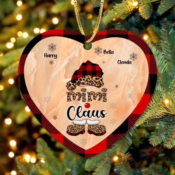 Personalized Mimi Claus Ornament - Up to 9 Names - Gift For Grandma