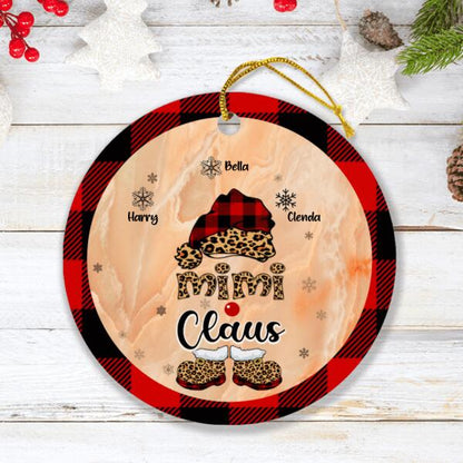 Personalized Mimi Claus Ornament - Up to 9 Names - Gift For Grandma