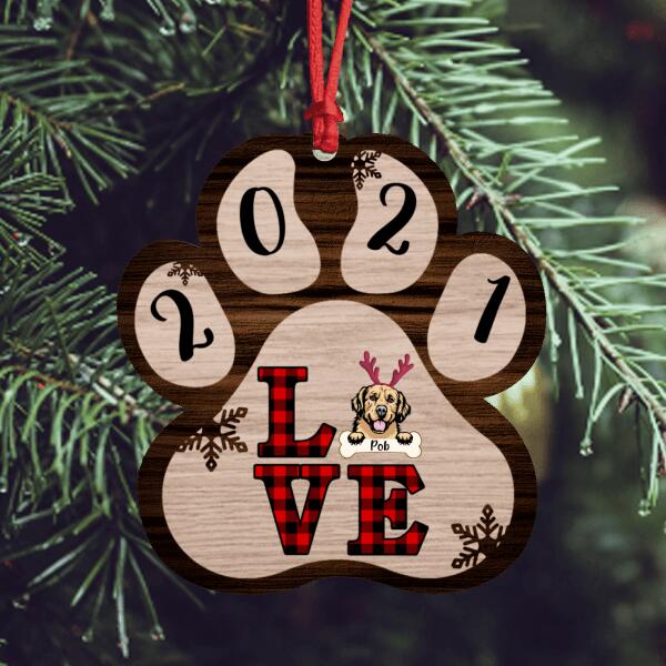 Personalized Xmas Pet Ornament - Christmas Gift For Dog/Cat Lover