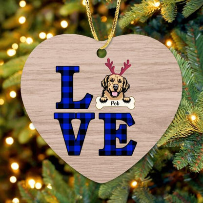 Personalized Xmas Pet Ornament - Christmas Gift For Dog/Cat Lover