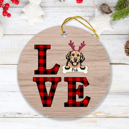 Personalized Xmas Pet Ornament - Christmas Gift For Dog/Cat Lover