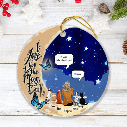 Personalized Memorial Pet Ornament - Best Gift For Dog/Cat Lover