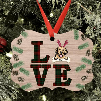 Personalized Xmas Pet Ornament - Christmas Gift For Dog/Cat Lover