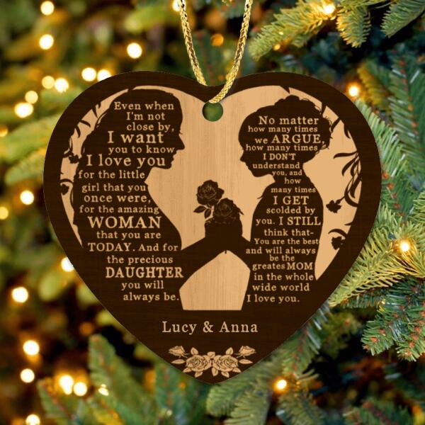 Personalized Mom And Daughter Ornament - Best Gift For Family
