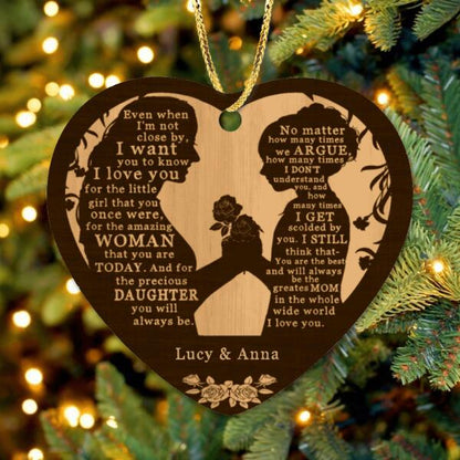 Personalized Mom And Daughter Ornament - Best Gift For Family