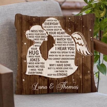 Personalized I Miss Your Voice Memorial Pillow Cover/Quilt/Fleece Blanket - Memorial Gift Idea