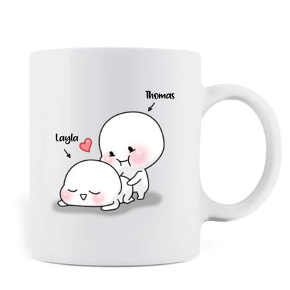Personalized Couple Coffee Mug - Gifts for Couple Valentines Day - Baby, I'm No Weather Man  - Happy Valentine's Day