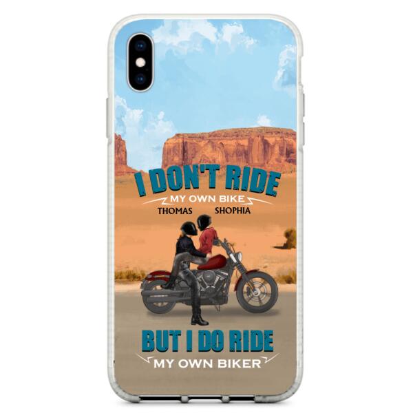 Personalized Couple Riding Phone Case - Gifts For Riders - I Don't Ride My Own Bike But I Do Ride My Own Bike