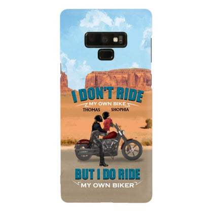 Personalized Couple Riding Phone Case - Gifts For Riders - I Don't Ride My Own Bike But I Do Ride My Own Bike